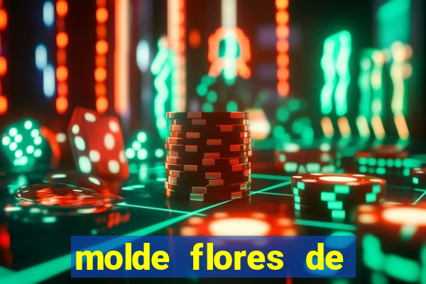 molde flores de papel para imprimir